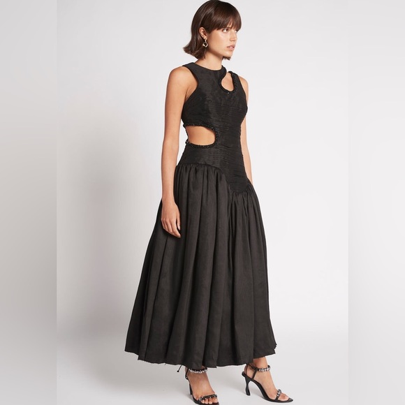 Aje Jolie Abstract Cut Out Midi Dress - Picture 13 of 13